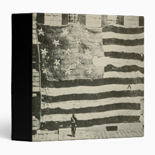 Star Spangled Banner: American Flag on Display 3 Ring Binder