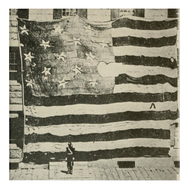 Star Spangled Banner: American Flag on Display Acrylic Print (Front)