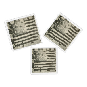 Star Spangled Banner: American Flag on Display Acrylic Tray