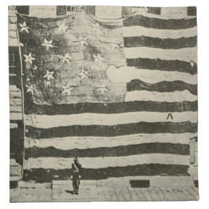 Star Spangled Banner: American Flag on Display Cloth Napkin