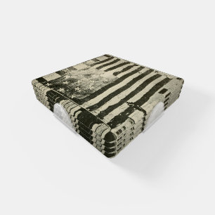 Star Spangled Banner: American Flag on Display Coaster Set