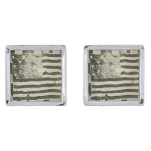 Star Spangled Banner: American Flag on Display Cufflinks
