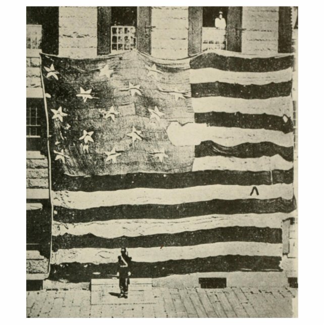 Star Spangled Banner: American Flag on Display Cutout (Front)