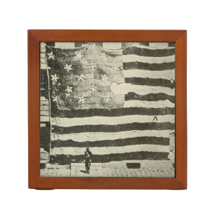 Star Spangled Banner: American Flag on Display Desk Organizer