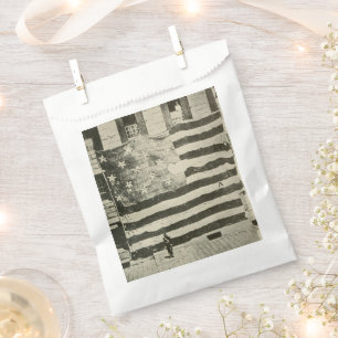 Star Spangled Banner: American Flag on Display Favor Bag