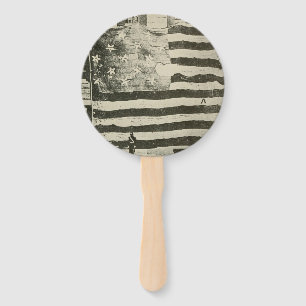 Star Spangled Banner: American Flag on Display Hand Fan