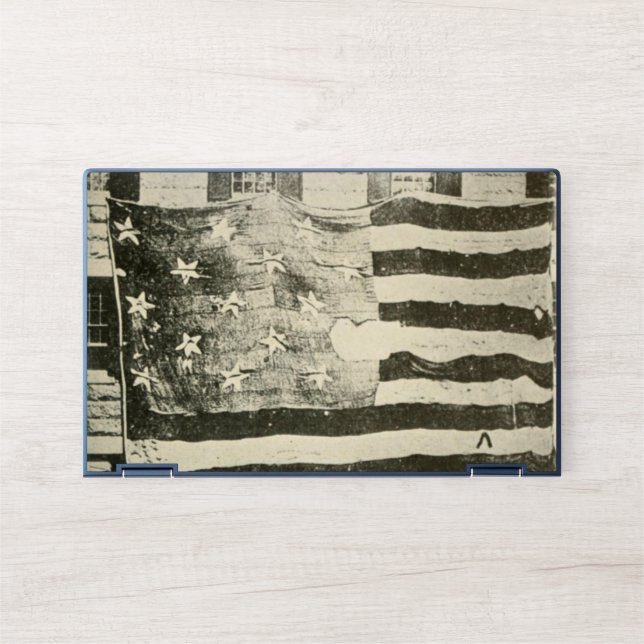 Star Spangled Banner: American Flag on Display HP Laptop Skin (Front)