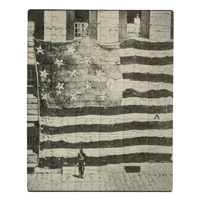Star Spangled Banner: American Flag on Display Jigsaw Puzzle (Puzzle Vertical)