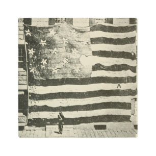 Star Spangled Banner: American Flag on Display Metal Print