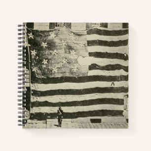 Star Spangled Banner: American Flag on Display Notebook