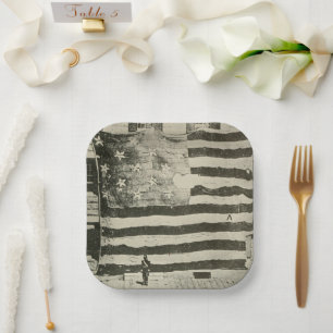 Star Spangled Banner: American Flag on Display Paper Plates