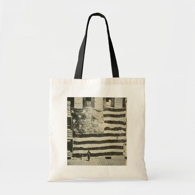 Star Spangled Banner: American Flag on Display Tote Bag (Front)