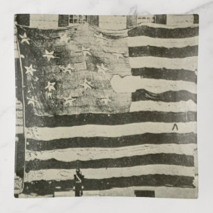 Star Spangled Banner: American Flag on Display Trinket Tray