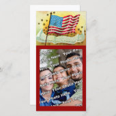 Star Spangled Banner American Flag Photo Card (Front/Back)