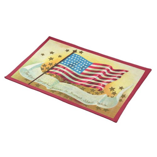 Star Spangled Banner American Flag Placemat