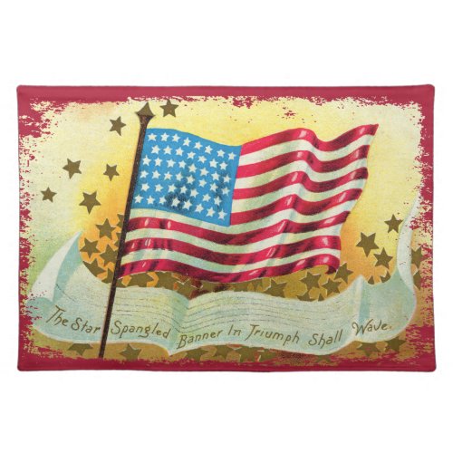 Star Spangled Banner American Flag Placemat