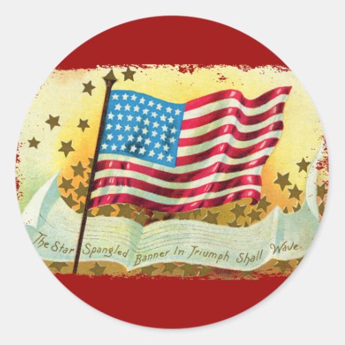 Star Spangled Banner American Flag Stickers
