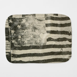 Star Spangled Banner American Military Battle Flag Baby Burp Cloth