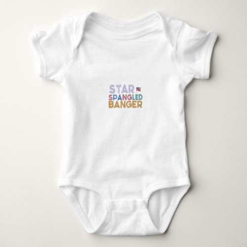 Star_Spangled Banner Baby Bodysuit