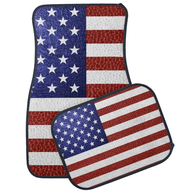Star-Spangled Banner Faux Leather Car Mat (Set)
