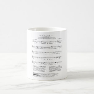 Star-Spangled Banner National Anthem Music Sheet Coffee Mug