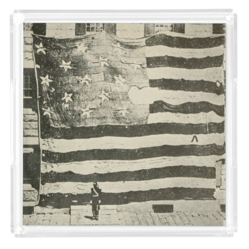 Star_Spangled Banner US Battlefield Flag American Acrylic Tray