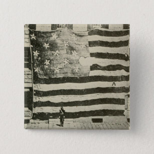 Star-Spangled Banner US Battlefield Flag American Button