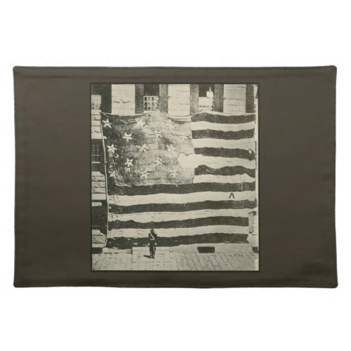 Star_Spangled Banner US Battlefield Flag American Cloth Placemat