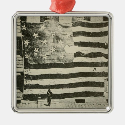 Star_Spangled Banner US Battlefield Flag American Metal Ornament