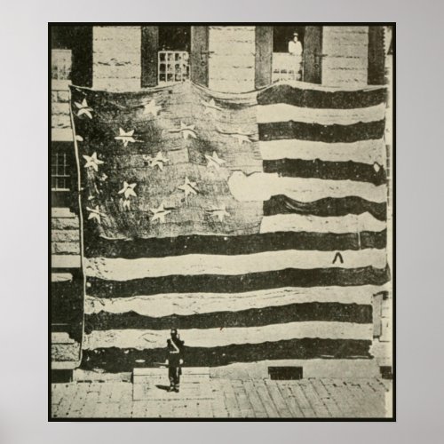 Star_Spangled Banner US Battlefield Flag American Poster