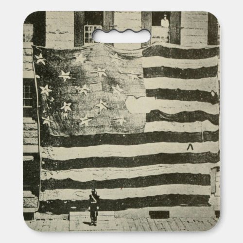 Star_Spangled Banner US Battlefield Flag American Seat Cushion