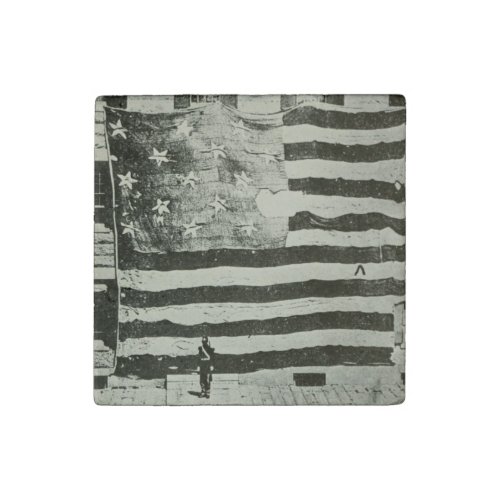 Star_Spangled Banner US Battlefield Flag American Stone Magnet