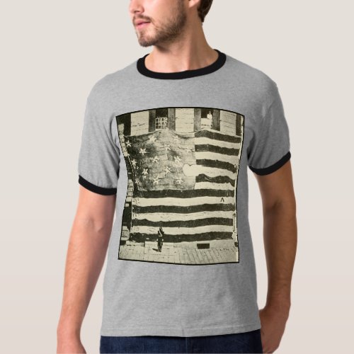 Star_Spangled Banner US Battlefield Flag American T_Shirt