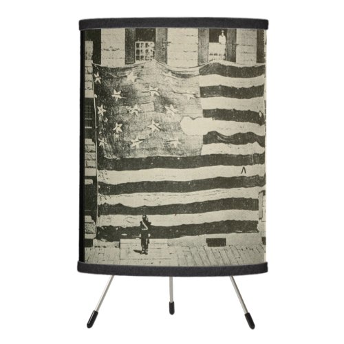 Star_Spangled Banner US Battlefield Flag American  Tripod Lamp