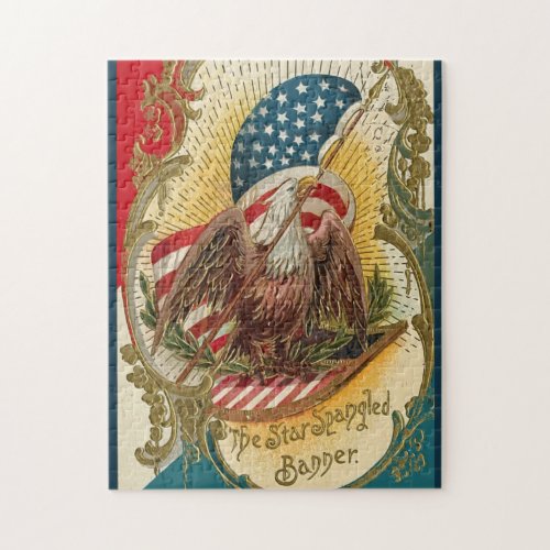Star Spangled Banner Vintage Jigsaw Puzzle