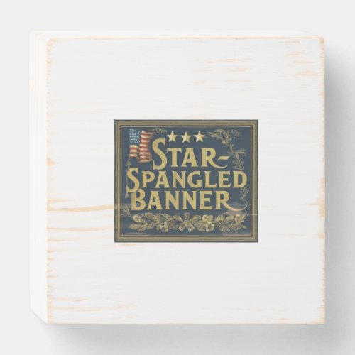Star_Spangled Banner Wooden Box Sign