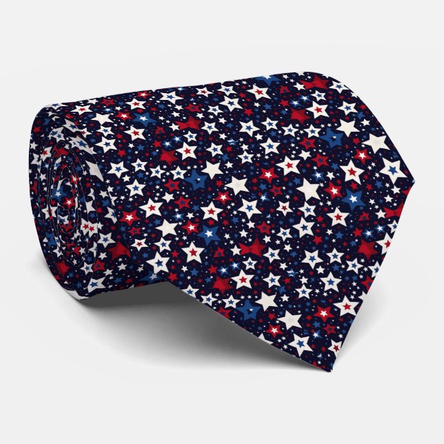 Star-Spangled Celebration Neck Tie (Rolled)