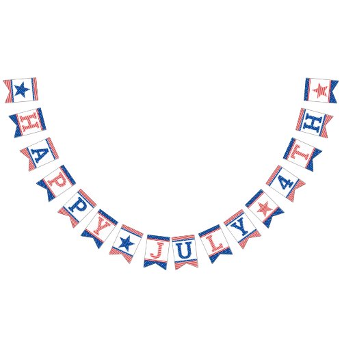 Star_Spangled Celebration Red White Blue Bunting Flags