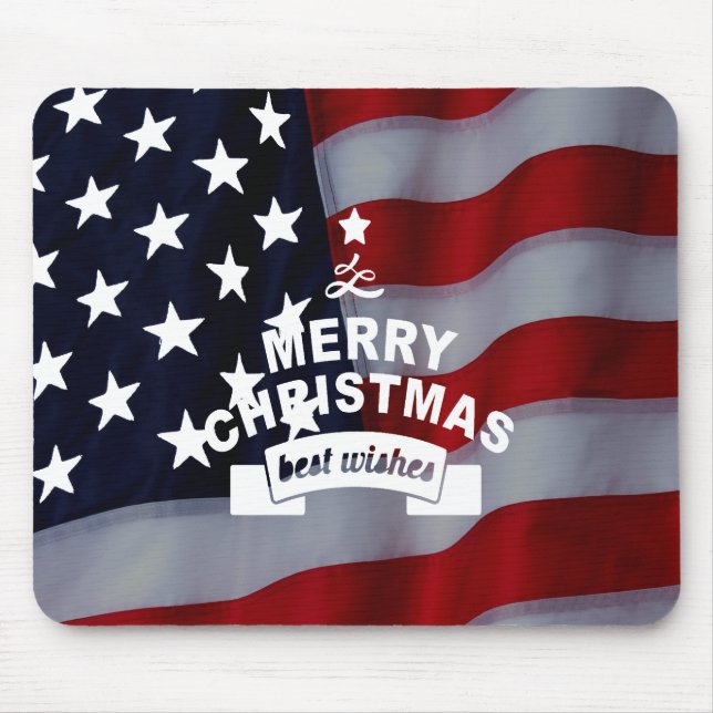 Star-Spangled Christmas: Celebrate the Season Mouse Pad (Front)
