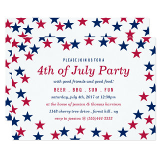 4th of july party invitations