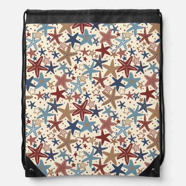 Star Spangled Drawstring Bag (Front)
