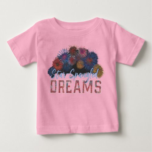 Star Spangled Dreams  Baby T_Shirt