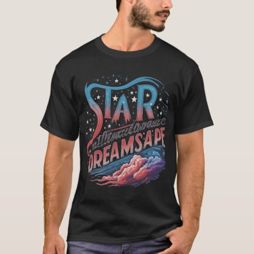 Star_Spangled Dreamscape mens  T_Shirt
