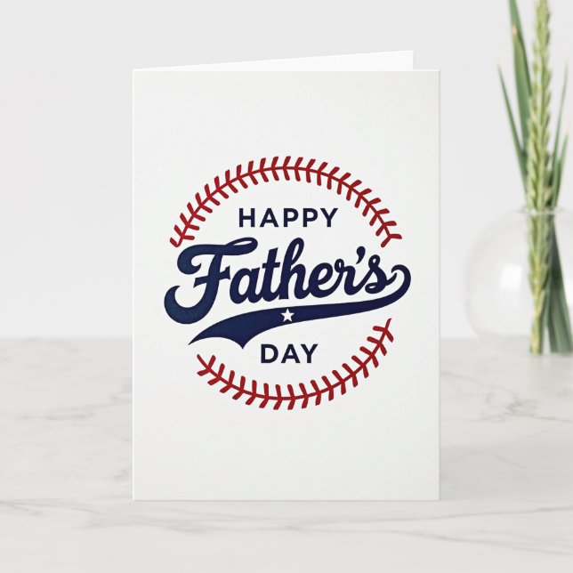 Star Spangled Fathers Day Card (Front)