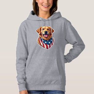 Star Spangled Golden Retriever Vintage Tee 4