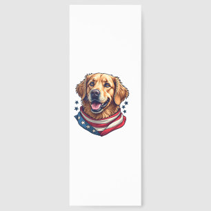 Star Spangled Golden Retriever Vintage Tee Bookmarks