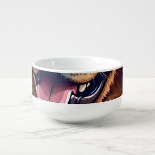 Star Spangled Golden Retriever Vintage Tee Soup Mug