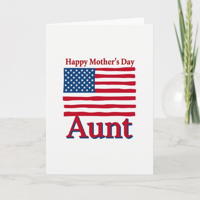 Star Spangled Mothers Day Card (Front)