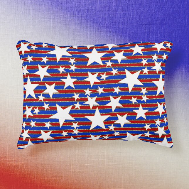 Star-Spangled Rectangular  Accent Pillow (Creator Uploaded)