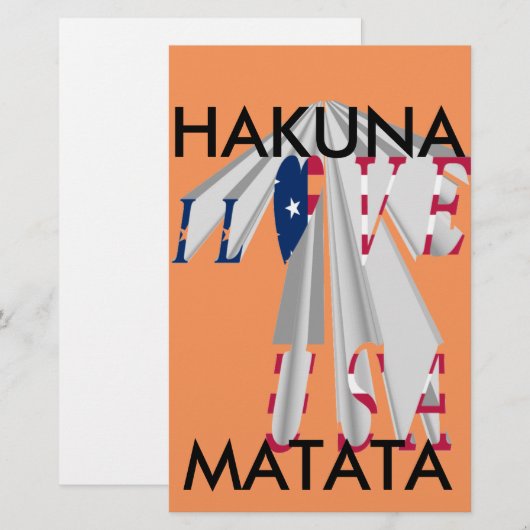 Star-Spangled Statement: Graphic I Love USA Design (Front/Back)